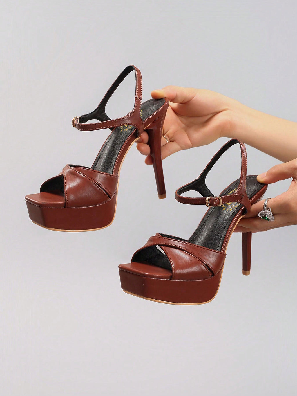 Spring/Summer Women's Platform High Heel Sandals, Open Toe Sexy Dress Shoes For Party, Fashion Stilettos