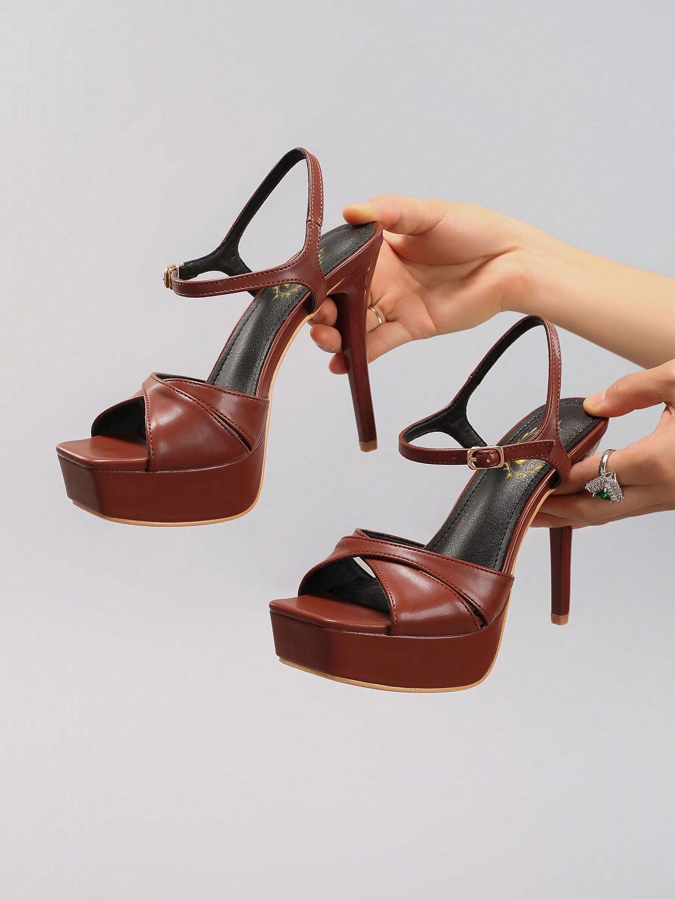 Spring/Summer Women's Platform High Heel Sandals, Open Toe Sexy Dress Shoes For Party, Fashion Stilettos