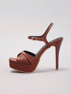 Spring/Summer Women's Platform High Heel Sandals, Open Toe Sexy Dress Shoes For Party, Fashion Stilettos